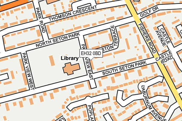 EH32 0BD map - OS OpenMap – Local (Ordnance Survey)