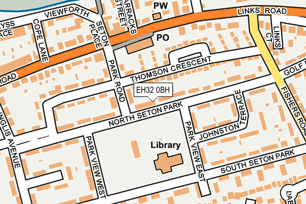 EH32 0BH map - OS OpenMap – Local (Ordnance Survey)