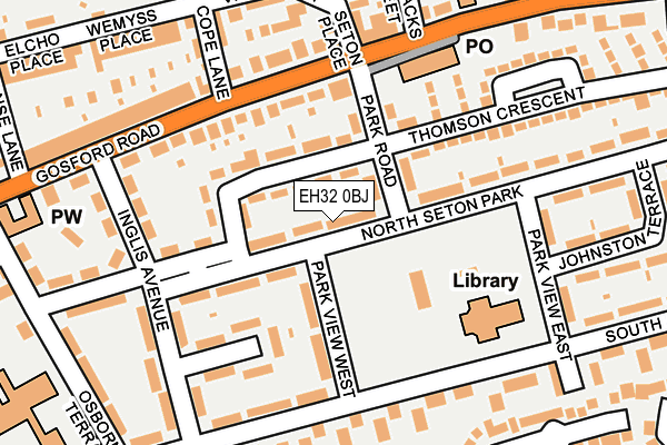 EH32 0BJ map - OS OpenMap – Local (Ordnance Survey)