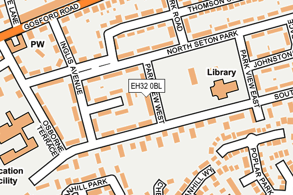 EH32 0BL map - OS OpenMap – Local (Ordnance Survey)