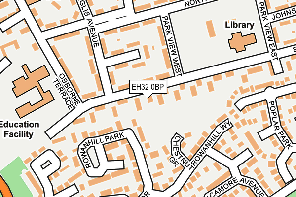 EH32 0BP map - OS OpenMap – Local (Ordnance Survey)