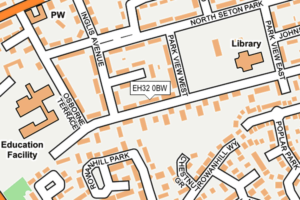 EH32 0BW map - OS OpenMap – Local (Ordnance Survey)