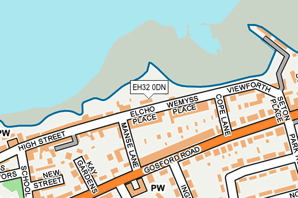 EH32 0DN map - OS OpenMap – Local (Ordnance Survey)