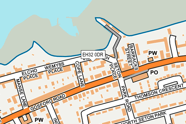 EH32 0DR map - OS OpenMap – Local (Ordnance Survey)