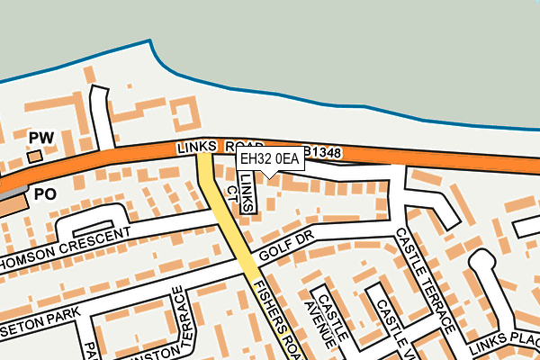 EH32 0EA map - OS OpenMap – Local (Ordnance Survey)