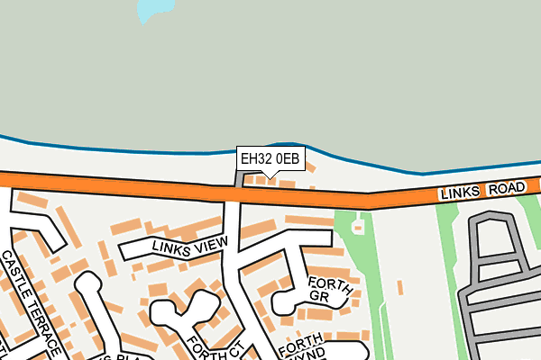 EH32 0EB map - OS OpenMap – Local (Ordnance Survey)