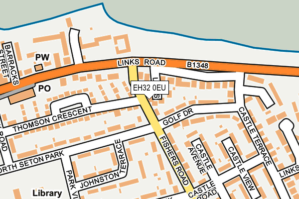 EH32 0EU map - OS OpenMap – Local (Ordnance Survey)