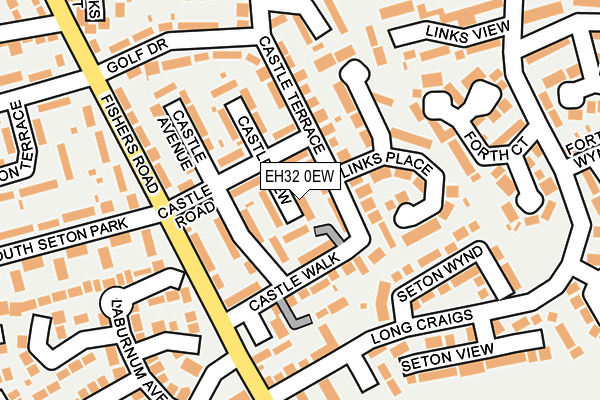 EH32 0EW map - OS OpenMap – Local (Ordnance Survey)