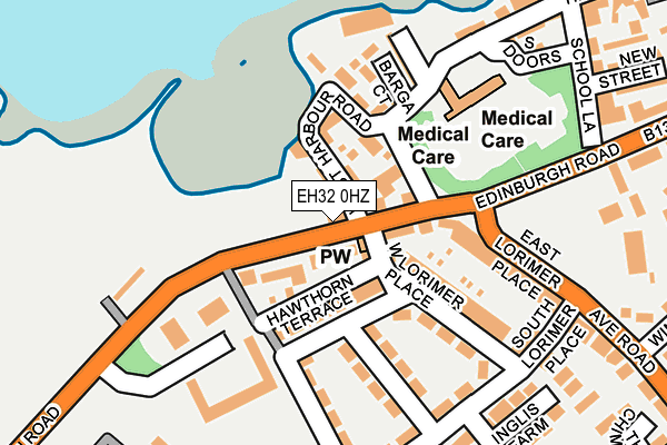 EH32 0HZ map - OS OpenMap – Local (Ordnance Survey)