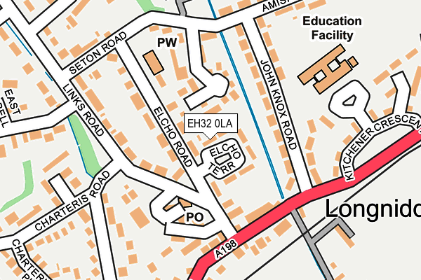 EH32 0LA map - OS OpenMap – Local (Ordnance Survey)