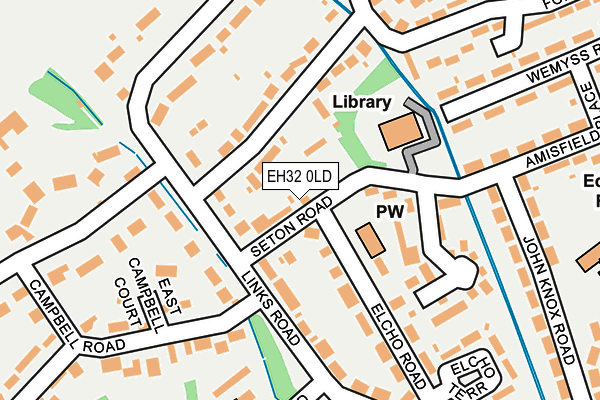 EH32 0LD map - OS OpenMap – Local (Ordnance Survey)