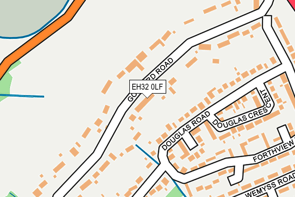 EH32 0LF map - OS OpenMap – Local (Ordnance Survey)