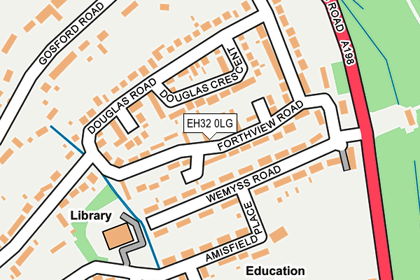 EH32 0LG map - OS OpenMap – Local (Ordnance Survey)