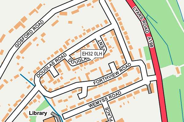 EH32 0LH map - OS OpenMap – Local (Ordnance Survey)