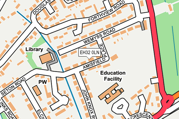 EH32 0LN map - OS OpenMap – Local (Ordnance Survey)