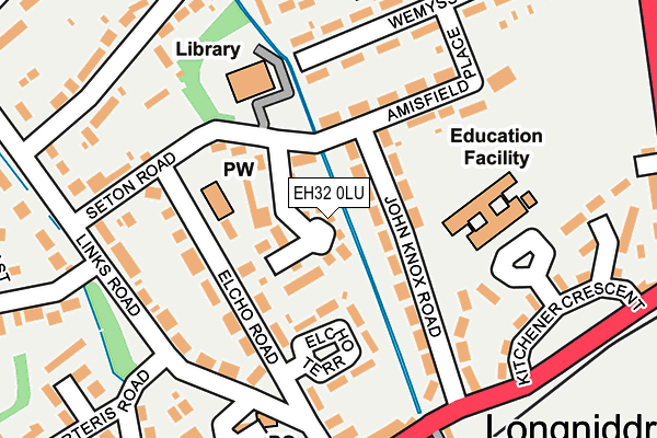 EH32 0LU map - OS OpenMap – Local (Ordnance Survey)