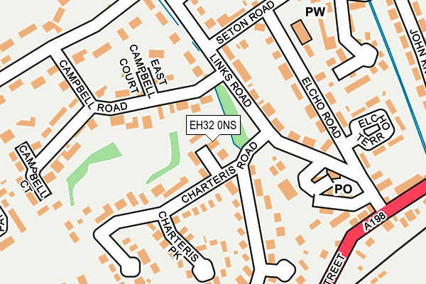 EH32 0NS map - OS OpenMap – Local (Ordnance Survey)