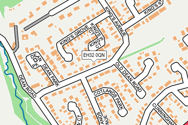 EH32 0QN map - OS OpenMap – Local (Ordnance Survey)