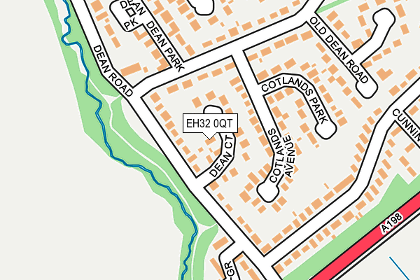 EH32 0QT map - OS OpenMap – Local (Ordnance Survey)