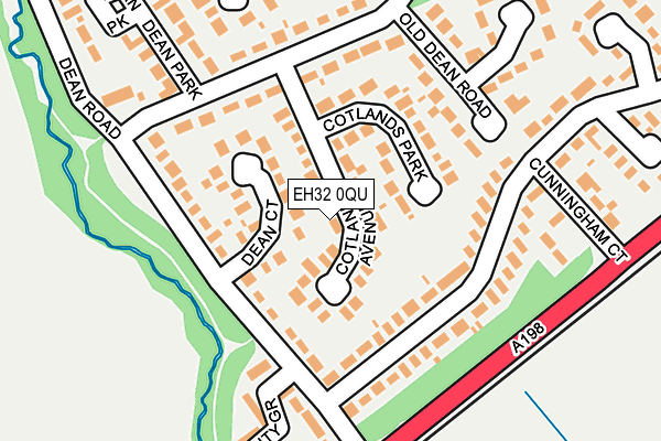 EH32 0QU map - OS OpenMap – Local (Ordnance Survey)