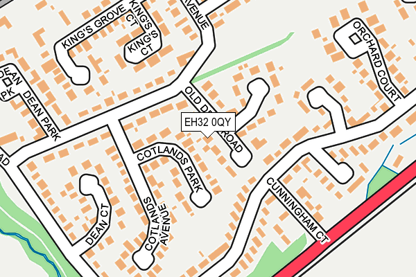 EH32 0QY map - OS OpenMap – Local (Ordnance Survey)