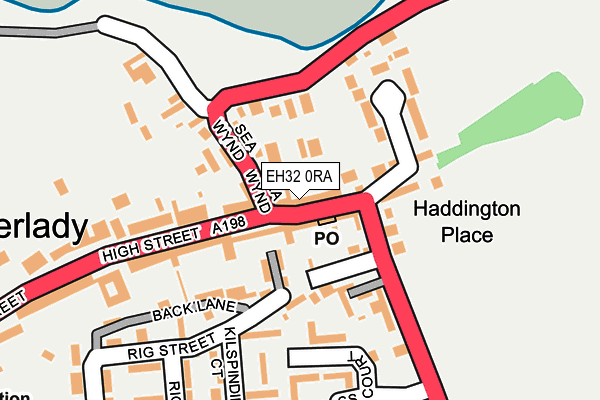 EH32 0RA map - OS OpenMap – Local (Ordnance Survey)