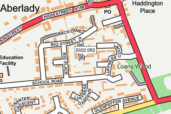 EH32 0RS map - OS OpenMap – Local (Ordnance Survey)