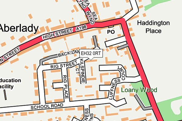 EH32 0RT map - OS OpenMap – Local (Ordnance Survey)