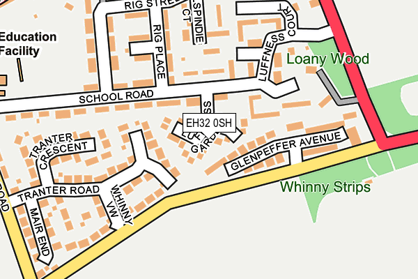 EH32 0SH map - OS OpenMap – Local (Ordnance Survey)