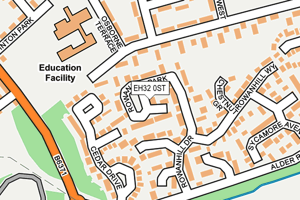 EH32 0ST map - OS OpenMap – Local (Ordnance Survey)