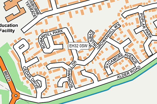 EH32 0SW map - OS OpenMap – Local (Ordnance Survey)