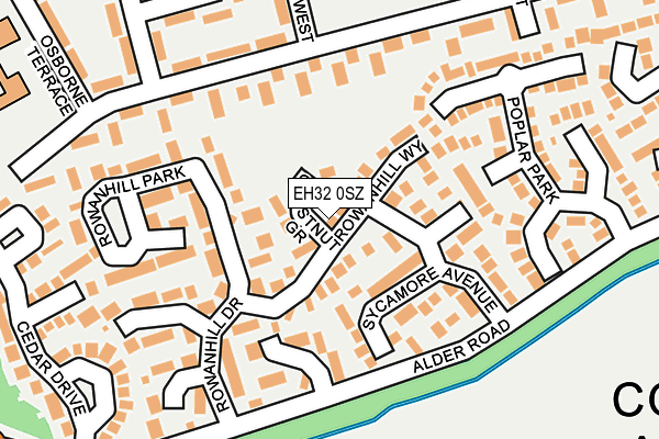 EH32 0SZ map - OS OpenMap – Local (Ordnance Survey)