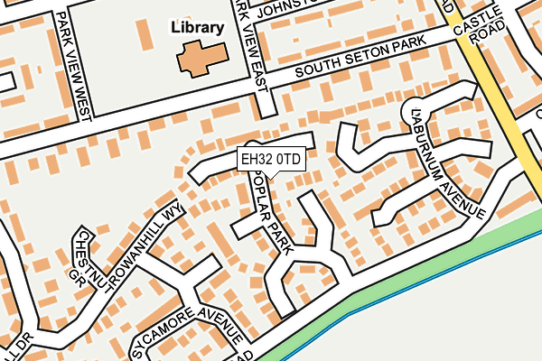 EH32 0TD map - OS OpenMap – Local (Ordnance Survey)