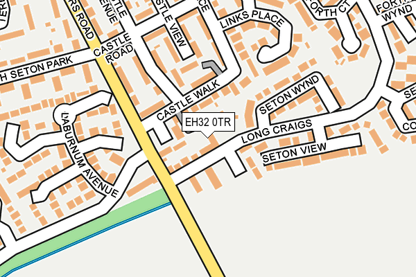 EH32 0TR map - OS OpenMap – Local (Ordnance Survey)