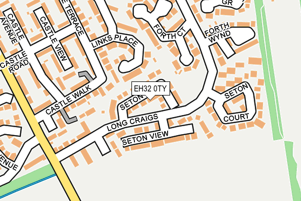 EH32 0TY map - OS OpenMap – Local (Ordnance Survey)