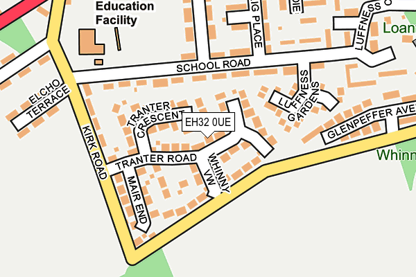 EH32 0UE map - OS OpenMap – Local (Ordnance Survey)
