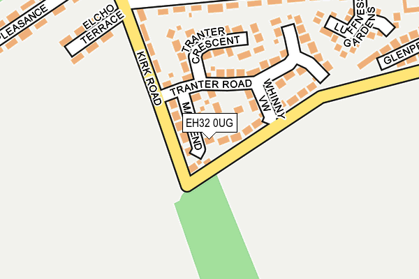 EH32 0UG map - OS OpenMap – Local (Ordnance Survey)