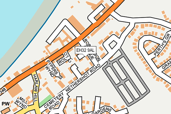 EH32 9AL map - OS OpenMap – Local (Ordnance Survey)