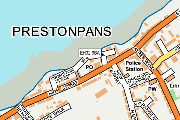 EH32 9BA map - OS OpenMap – Local (Ordnance Survey)