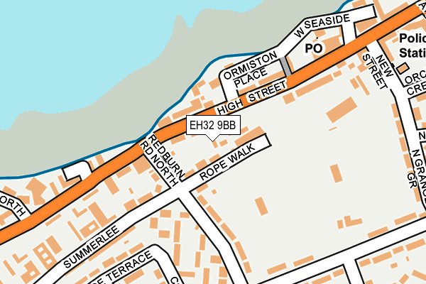 EH32 9BB map - OS OpenMap – Local (Ordnance Survey)