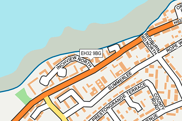 EH32 9BG map - OS OpenMap – Local (Ordnance Survey)