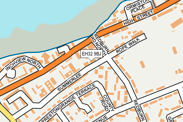 EH32 9BJ map - OS OpenMap – Local (Ordnance Survey)