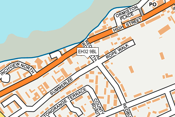 EH32 9BL map - OS OpenMap – Local (Ordnance Survey)