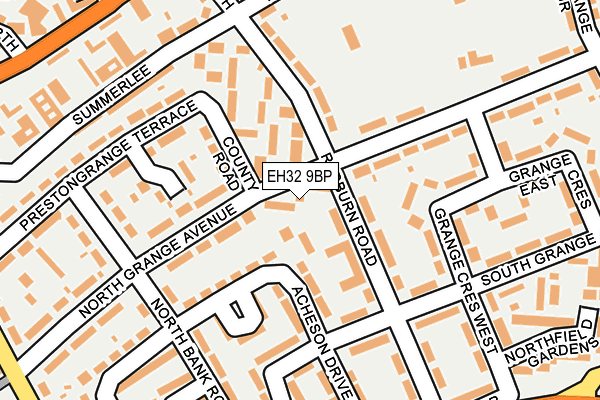 EH32 9BP map - OS OpenMap – Local (Ordnance Survey)