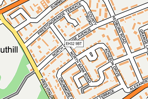 EH32 9BT map - OS OpenMap – Local (Ordnance Survey)