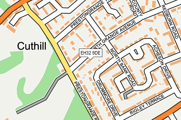 EH32 9DE map - OS OpenMap – Local (Ordnance Survey)