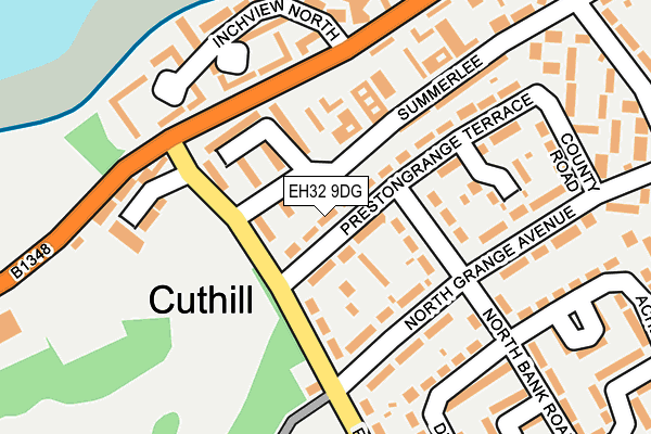 EH32 9DG map - OS OpenMap – Local (Ordnance Survey)