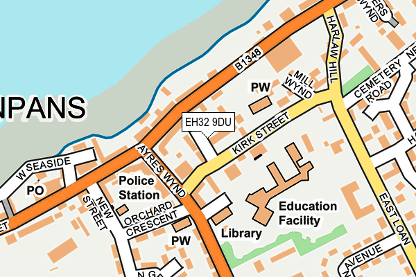 EH32 9DU map - OS OpenMap – Local (Ordnance Survey)