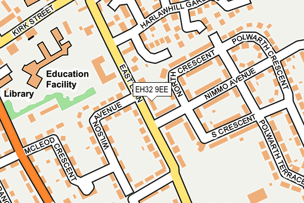 EH32 9EE map - OS OpenMap – Local (Ordnance Survey)