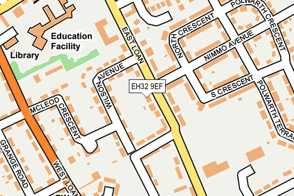 EH32 9EF map - OS OpenMap – Local (Ordnance Survey)